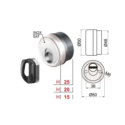 DEFENDER MAGNETICO MAG MONOLITO ANTIACIDO MR500 CROMO SATINATO