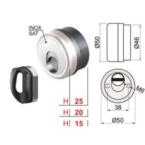 DEFENDER MAGNETICO MAG MONOLITO ANTIACIDO MR500 CROMO SATINATO