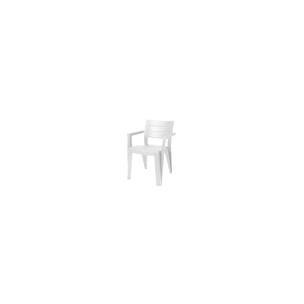 SEDIA DA GIARDINO "JULIE" SMOOTH FINISH/REZOLITH BIANCA