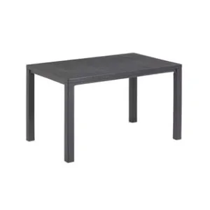 TAVOLO DA GIARDINO "JULIE" WOODLOOK GRAPHITE CM.147x90x75H
