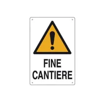 CARTELLO "FINE CANTIERE"