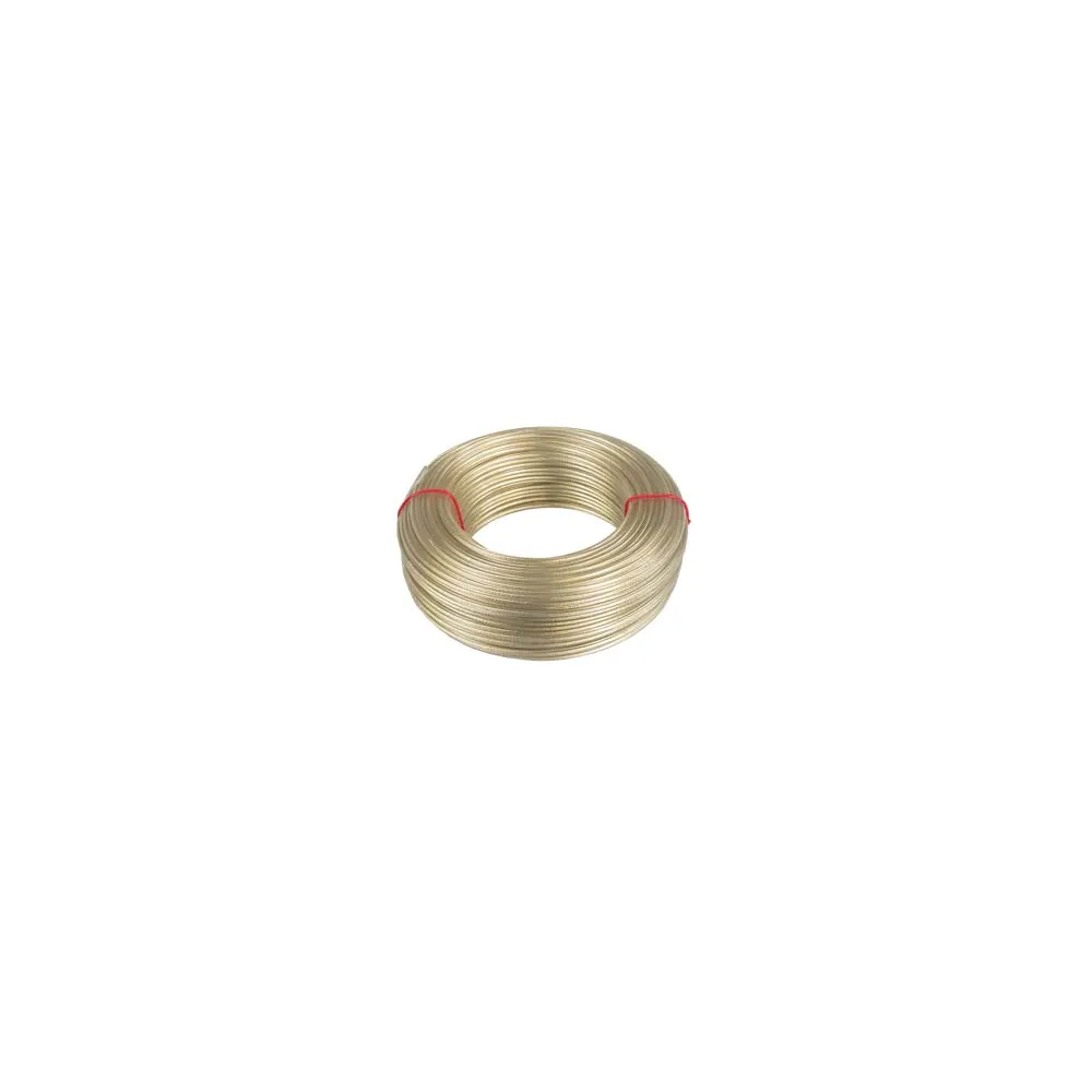 CAVETTO ACCIAIO OTTONATO RIVESTITO IN PVC TRASPARENTE
