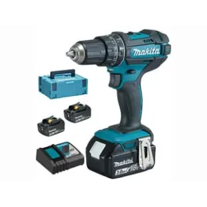 TRAPANO AVVITATORE PERCUSS. 2 VEL. 3 BATT. 18V 3AH (DHP482RF3J)