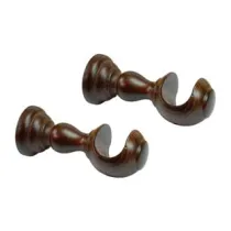 SUPPORTO APERTO Ø MM.35 IN LEGNO NOCE PER SCORRITENDA