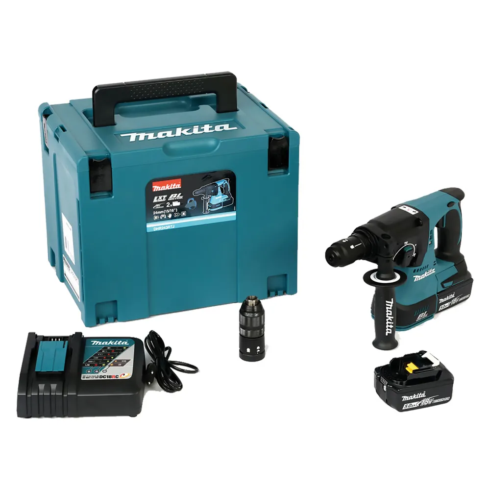 TASSELLATORE A BATTERIA 'DHR243RTJ-B' 18V - 2 x 5 Ah Litio TASSELLATORE A BATTERIA 'DHR243RTJ-B' 18V - 2 x 5 Ah Litio