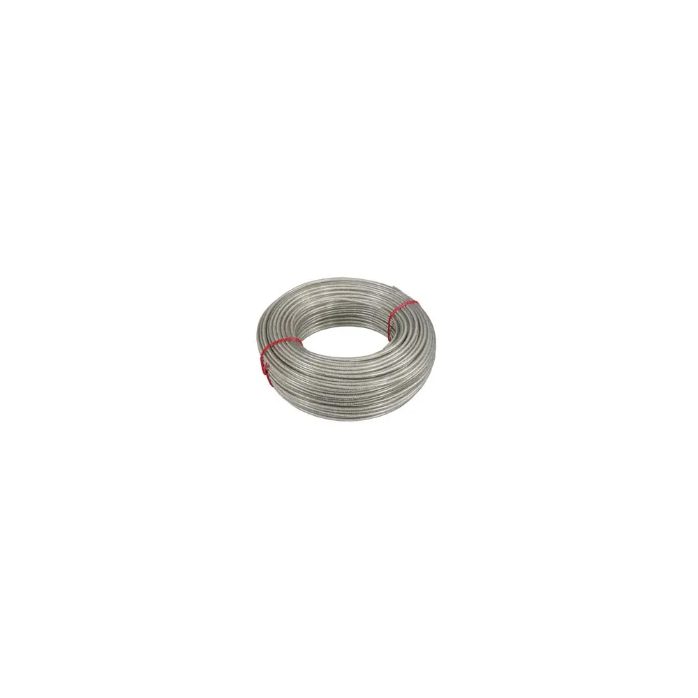 CAVETTO ACCIAIO ZINCATO RIVESTITO IN PVC TRASPARENTE IN MATASSE