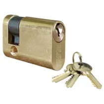 MEZZO CILINDRO INFILARE OVALE OTTONE LUCIDO 2401