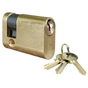 MEZZO CILINDRO INFILARE OVALE OTTONE LUCIDO 2401