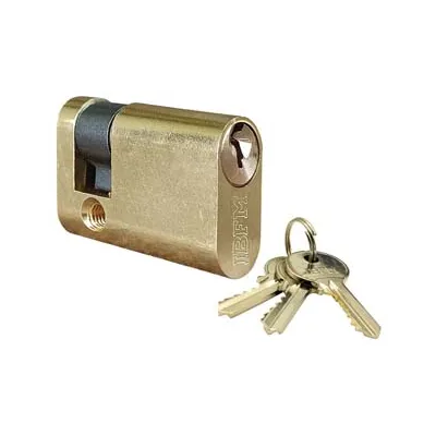 MEZZO CILINDRO INFILARE OVALE OTTONE LUCIDO 2401