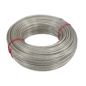 CAVETTO ACCIAIO ZINCATO RIVESTITO IN PVC TRASPARENTE IN MATASSE