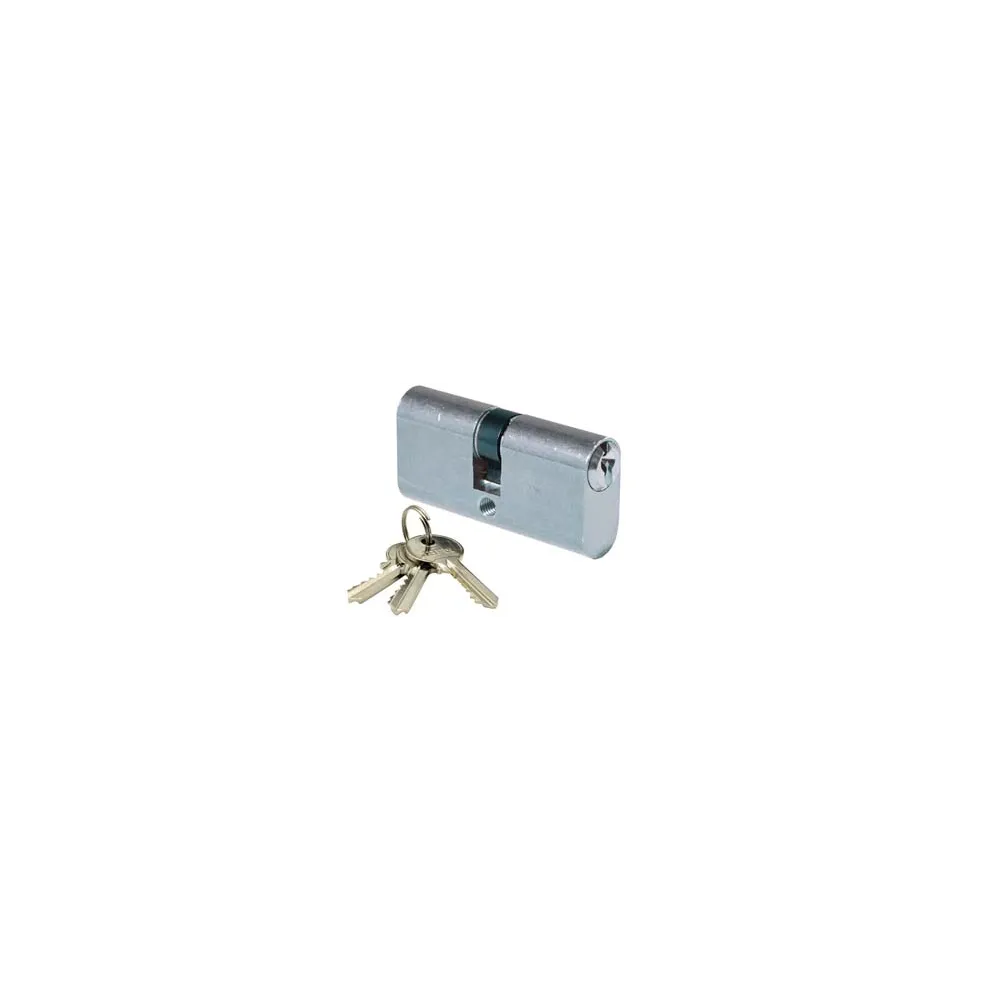 CILINDRO INFILARE OVALE OTTONE CROMO SATINATO 2302
