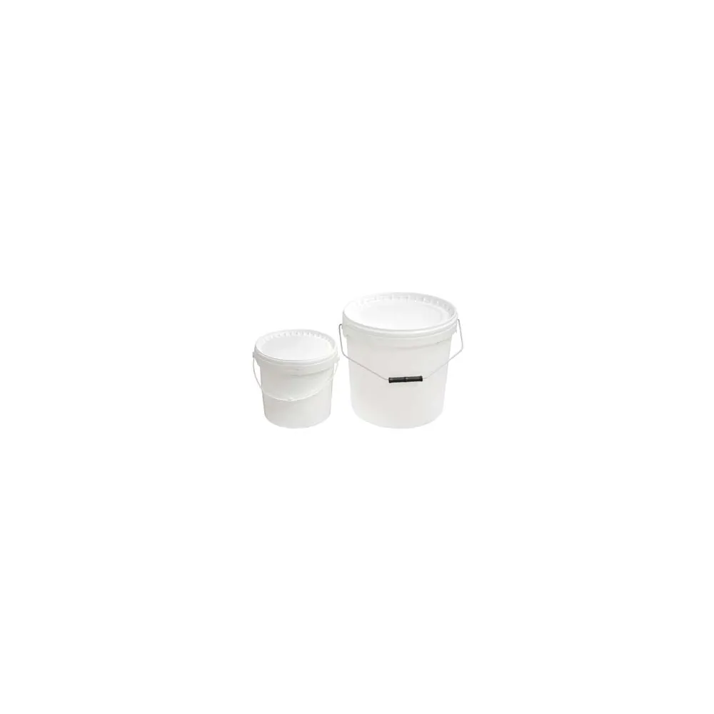 SECCHIO IN PLASTICA ANONIMO CON COPERCHIO BIANCO