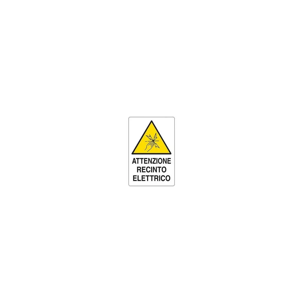CARTELLO "ATTENZIONE RECINTO ELETTRICO"
