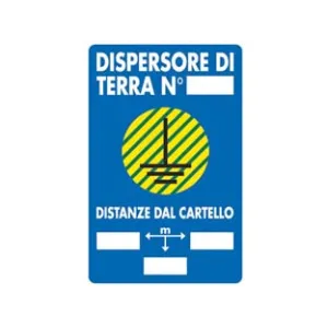 CARTELLO "DISPERSORE DI TERRA"