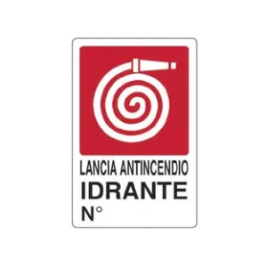 CARTELLO "LANCIA ANTINCENDIO IDRANTE N°"