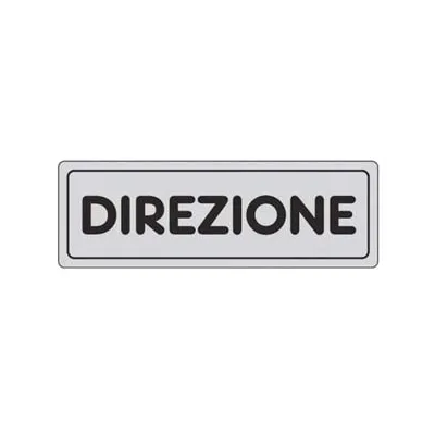 TARGHETTA ADESIVA "DIREZIONE"