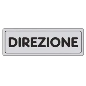 TARGHETTA ADESIVA "DIREZIONE"