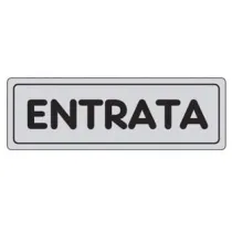 TARGHETTA ADESIVA "ENTRATA"