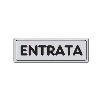 TARGHETTA ADESIVA "ENTRATA"