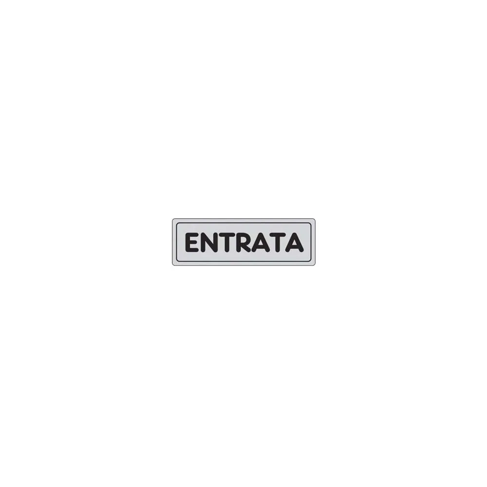 TARGHETTA ADESIVA "ENTRATA"