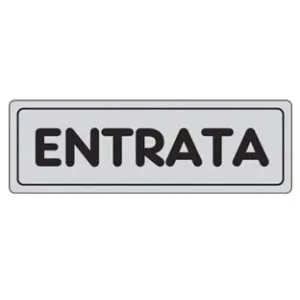 TARGHETTA ADESIVA "ENTRATA"