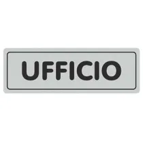 TARGHETTA ADESIVA "UFFICIO"