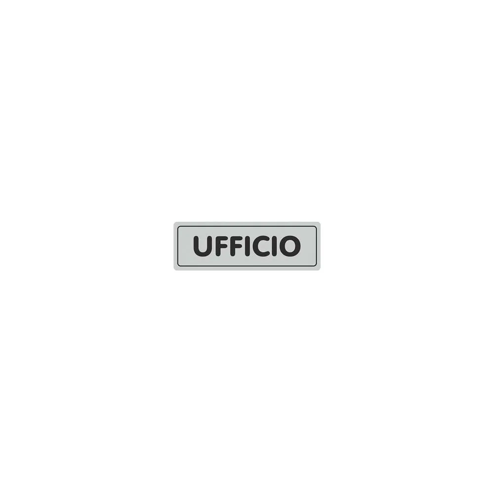 TARGHETTA ADESIVA "UFFICIO"