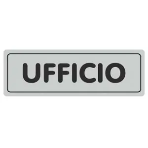 TARGHETTA ADESIVA "UFFICIO"