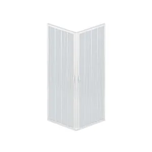 BOX DOCCIA 'LUNA' AD ANGOLO 2 PORTE ESTENSIBILE IN PVC