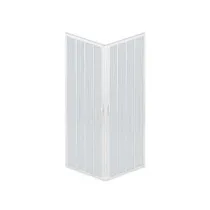 BOX DOCCIA 'LUNA' AD ANGOLO 2 PORTE ESTENSIBILE IN PVC