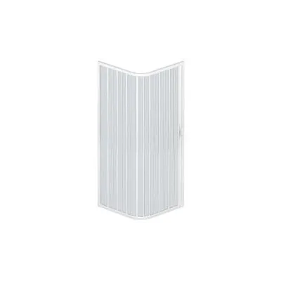 BOX DOCCIA 'LUNA' AD ANGOLO 1 PORTA ESTENSIBILE IN PVC