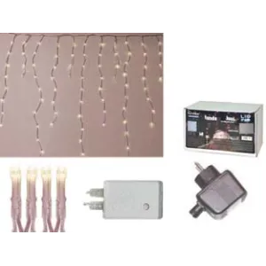 TENDA SFALSATA 150 LED BIANCO CALDO PER ESTERNO CON GIOCO LUCI