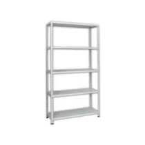 SCAFFALI IN KIT 5 RIPIANI GRIGIO ANGOLARI INTERI