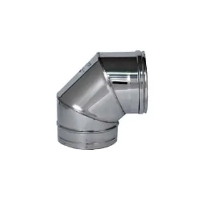 GOMITO A 90° ACCIAIO INOX AISI 304 MONOPARETE SPESSORE MM.0