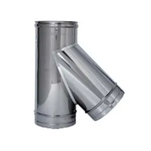 RACCORDO BRAGA A 135° ACCIAIO INOX AISI 304 MONOPARETE SPESS. MM.0