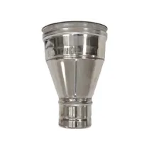 AUMENTO PER TUBO ACCIAIO INOX AISI 304 F/M MONOPARETE SPESSORE MM.0