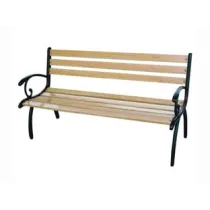 PANCHINA LEGGERA GHISA VERDE LEGNO COLORE NATURALE