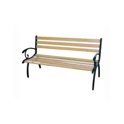 PANCHINA LEGGERA GHISA VERDE LEGNO COLORE NATURALE