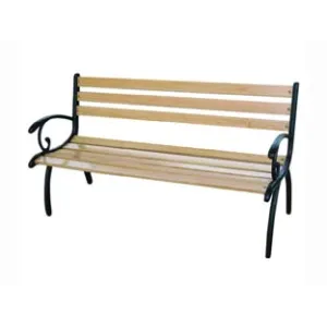 PANCHINA LEGGERA GHISA VERDE LEGNO COLORE NATURALE