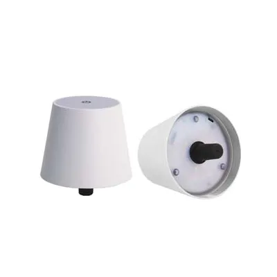LAMPADA DA TAVOLO A LED RICARICABILE A TAPPO BIANCA