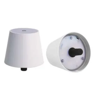 LAMPADA DA TAVOLO A LED RICARICABILE A TAPPO BIANCA