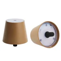 LAMPADA DA TAVOLO  A LED RICARICABILE A TAPPO BRONZO