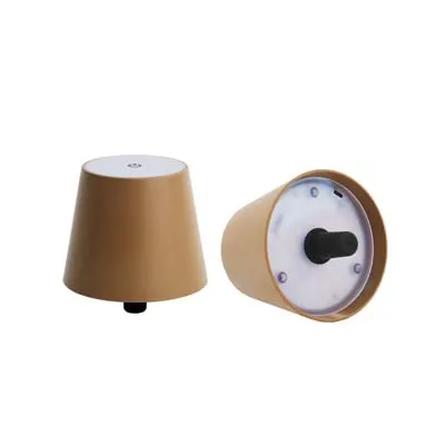LAMPADA DA TAVOLO  A LED RICARICABILE A TAPPO BRONZO
