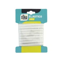 ELASTICO IN POLIESTERE E GOMMA BIANCO