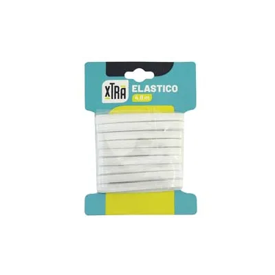 ELASTICO IN POLIESTERE E GOMMA BIANCO