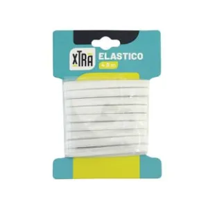 ELASTICO IN POLIESTERE E GOMMA BIANCO