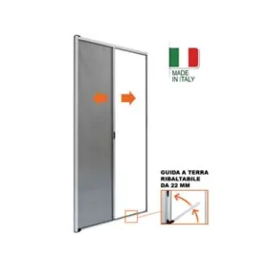 ZANZARIERA A RULLO LATERALE STRUTTURA IN ALLUMINIO COLORE BIANCA