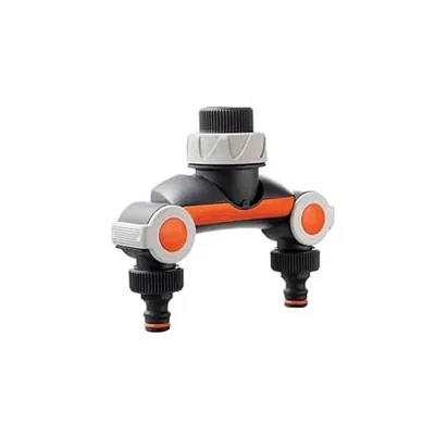 PRESA RUBINETTO A 2 VIE CON REGOLATORE-MODERATORE