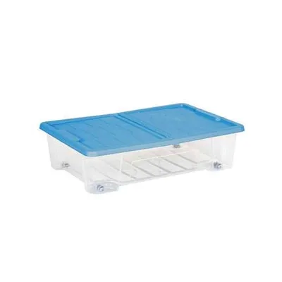 CONTENITORE SOTTOLETTO MASTERBOX COLORE TRASPARENTE/BLU