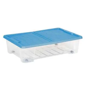 CONTENITORE SOTTOLETTO MASTERBOX COLORE TRASPARENTE/BLU